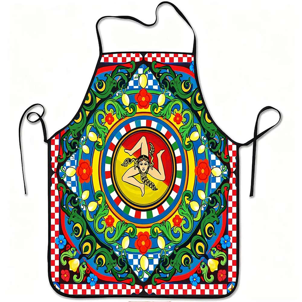 Home Cooking Ideas - 1 tablier à thème sicilien italien,