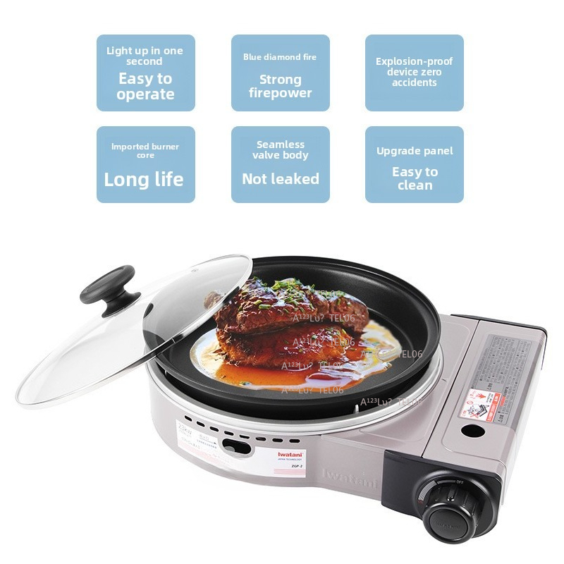 Home Cooking Gas Stove - Réchaud à gaz portable coupe-vent, brûleur