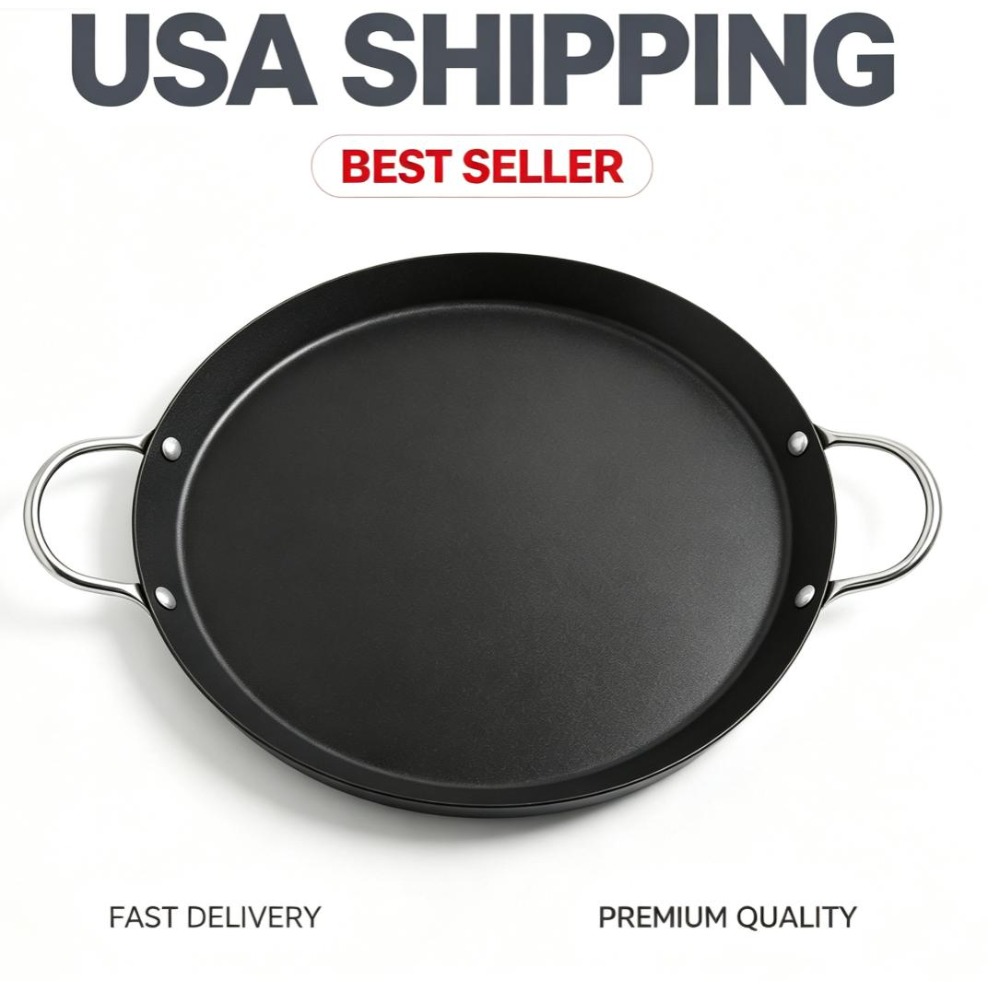 Poêle à frire ronde antiadhési - Comal Griddle Round avis et prix